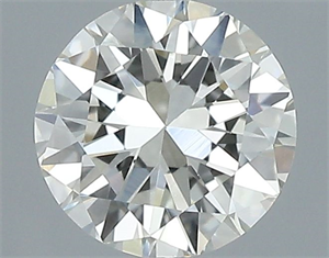 Picture of Natural Diamond 0.46 Carats, Round with Very Good Cut, H Color, VVS2 Clarity and Certified by IGI