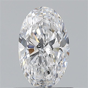 Picture of Natural Diamond 0.56 Carats, Oval with  Cut, D Color, VS1 Clarity and Certified by GIA