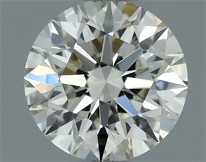 Picture of Natural Diamond 0.53 Carats, Round with Excellent Cut, L Color, VS1 Clarity and Certified by GIA