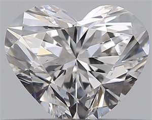Picture of Natural Diamond 0.31 Carats, Heart with  Cut, D Color, SI1 Clarity and Certified by GIA