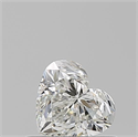 Natural Diamond 0.50 Carats, Heart with  Cut, I Color, VVS1 Clarity and Certified by GIA