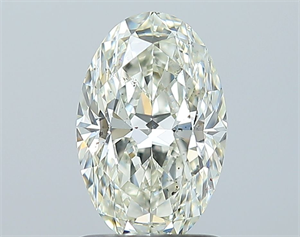 Foto Diamante Natural 1.20 quilates, Ovalado , Color K, claridad SI2 y certificado GIA de