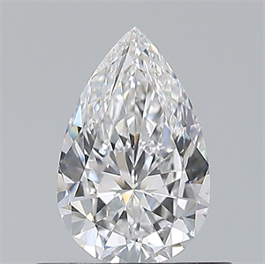 Picture of Natural Diamond 0.51 Carats, Pear with  Cut, D Color, VS1 Clarity and Certified by GIA