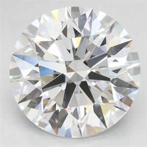 Picture of Lab Grown Diamond 3.68 Carats, Round with Excellent Cut, D Color, VVS1 Clarity and Certified by GIA