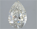 Natural Diamond 1.70 Carats, Pear with  Cut, K Color, SI2 Clarity and Certified by GIA