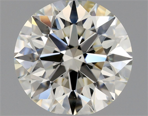 Picture of Natural Diamond 0.83 Carats, Round with Excellent Cut, K Color, VS2 Clarity and Certified by GIA