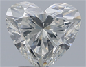 Natural Diamond 2.00 Carats, Heart with  Cut, I Color, SI1 Clarity and Certified by GIA