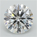 Lab Grown Diamond 1.41 Carats, Round with Ideal Cut, D Color, VS2 Clarity and Certified by IGI