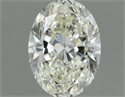 Natural Diamond 0.70 Carats, Oval with  Cut, J Color, VVS2 Clarity and Certified by IGI