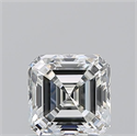 Diamante Natural 0.90 quilates, Asscher , Color G, claridad VVS2 y certificado GIA