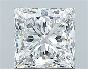 Picture of Natural Diamond 1.01 Carats, Princess with  Cut, G Color, VS2 Clarity and Certified by GIA