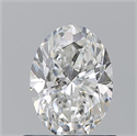 Natural Diamond 0.90 Carats, Oval with  Cut, H Color, VS1 Clarity and Certified by GIA