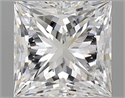 Natural Diamond 0.70 Carats, Princess with  Cut, D Color, VS2 Clarity and Certified by GIA
