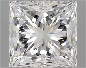 Foto Diamante Natural 0.70 quilates, Princesa , Color D, claridad VS2 y certificado GIA de