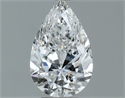 Natural Diamond 0.60 Carats, Pear with  Cut, E Color, VS1 Clarity and Certified by GIA