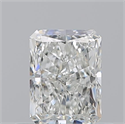 Natural Diamond 0.62 Carats, Radiant with  Cut, I Color, VVS1 Clarity and Certified by GIA