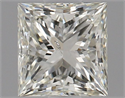 Natural Diamond 0.70 Carats, Princess with  Cut, K Color, SI2 Clarity and Certified by GIA