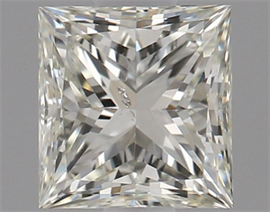 Picture of Natural Diamond 0.70 Carats, Princess with  Cut, K Color, SI2 Clarity and Certified by GIA