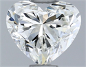 Natural Diamond 0.62 Carats, Heart with  Cut, I Color, VS1 Clarity and Certified by GIA