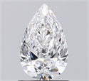 Natural Diamond 0.90 Carats, Pear with  Cut, E Color, VS2 Clarity and Certified by GIA