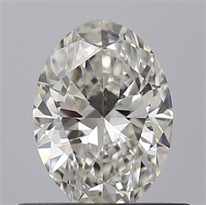 Picture of Natural Diamond 0.50 Carats, Oval with  Cut, G Color, VVS2 Clarity and Certified by IGI
