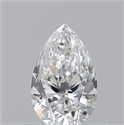 Diamante Natural 0.50 quilates, De pera , Color F, claridad VVS1 y certificado GIA