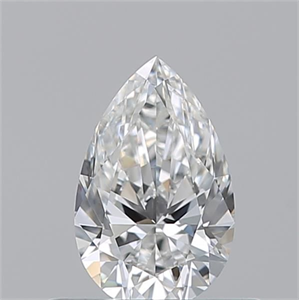 Picture of Natural Diamond 0.50 Carats, Pear with  Cut, F Color, VVS1 Clarity and Certified by GIA