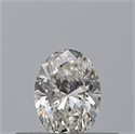 Natural Diamond 0.23 Carats, Oval with  Cut, G Color, VVS1 Clarity and Certified by GIA