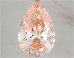 Picture of Lab Grown Diamond 5.09 Carats, Pear with  Cut, Fancy Vivid Pink Color, VS1 Clarity and Certified by IGI