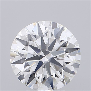 Picture of Lab Grown Diamond 3.50 Carats, Round with Excellent Cut, D Color, VVS1 Clarity and Certified by IGI