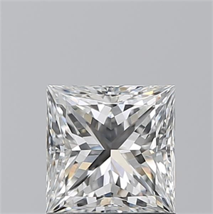 Picture of Natural Diamond 1.01 Carats, Princess with  Cut, F Color, VS1 Clarity and Certified by GIA