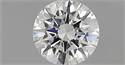 Natural Diamond 0.41 Carats, Round with Excellent Cut, H Color, IF Clarity and Certified by IGI