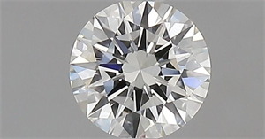 Picture of Natural Diamond 0.41 Carats, Round with Excellent Cut, H Color, IF Clarity and Certified by IGI
