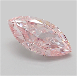 Picture of Lab Grown Diamond 2.00 Carats, Marquise with  Cut, Fancy Intense Pink Color, VVS2 Clarity and Certified by IGI