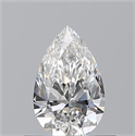 Natural Diamond 0.50 Carats, Pear with  Cut, G Color, VS2 Clarity and Certified by GIA