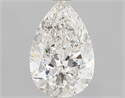 Natural Diamond 0.63 Carats, Pear with  Cut, G Color, I1 Clarity and Certified by GIA