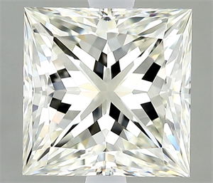 Picture of Natural Diamond 1.60 Carats, Princess with  Cut, I Color, IF Clarity and Certified by IGI