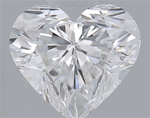 Picture of Natural Diamond 0.42 Carats, Heart with  Cut, F Color, VVS2 Clarity and Certified by GIA
