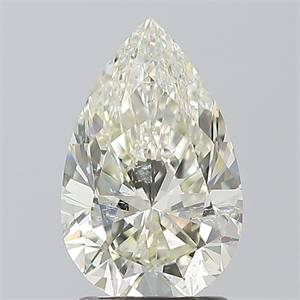 Picture of Natural Diamond 1.70 Carats, Pear with  Cut, J Color, SI1 Clarity and Certified by IGI