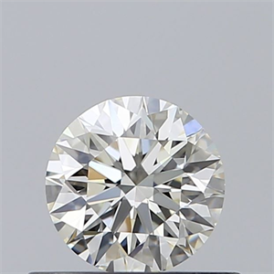 Picture of Natural Diamond 0.45 Carats, Round with Excellent Cut, K Color, VS1 Clarity and Certified by GIA