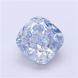 Picture of Lab Grown Diamond 1.21 Carats, CUSHION MODIFIED with  Cut, Fancy Intense Blue Color, VS1 Clarity and Certified by IGI