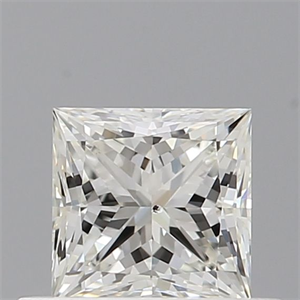 Picture of Natural Diamond 0.52 Carats, Princess with  Cut, I Color, SI1 Clarity and Certified by GIA