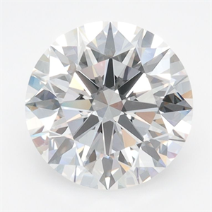 Picture of Lab Grown Diamond 2.27 Carats, Round with Ideal Cut, D Color, IF Clarity and Certified by IGI