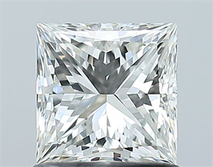 Picture of Natural Diamond 1.01 Carats, Princess with  Cut, H Color, VS2 Clarity and Certified by GIA