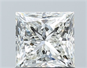 Natural Diamond 1.01 Carats, Princess with  Cut, H Color, VVS2 Clarity and Certified by GIA