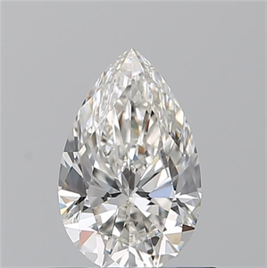 Foto Diamante Natural 0.72 quilates, De pera , Color H, claridad VVS1 y certificado GIA de