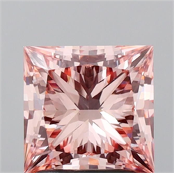 Picture of Lab Grown Diamond 2.16 Carats, Princess with  Cut, Fancy Intense Pink Color, VS1 Clarity and Certified by IGI