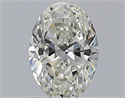 Natural Diamond 0.72 Carats, Oval with  Cut, I Color, VVS1 Clarity and Certified by GIA