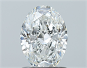 Natural Diamond 1.00 Carats, Oval with  Cut, F Color, VS2 Clarity and Certified by GIA