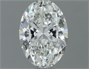 Natural Diamond 0.50 Carats, Oval with  Cut, F Color, VVS2 Clarity and Certified by IGI